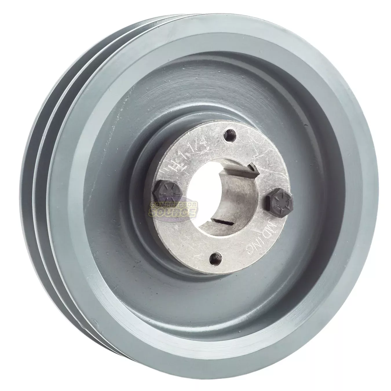 6" Double Groove A Section 4L Sheave with 1-1/4" (1.250") H-Style Spli