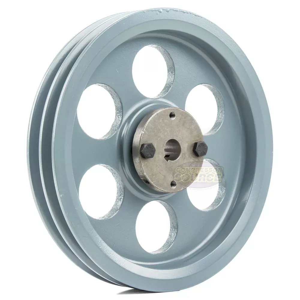 8.25" Double Groove A Section 4L Sheave with 3/4" (0.750") H-Style Spl