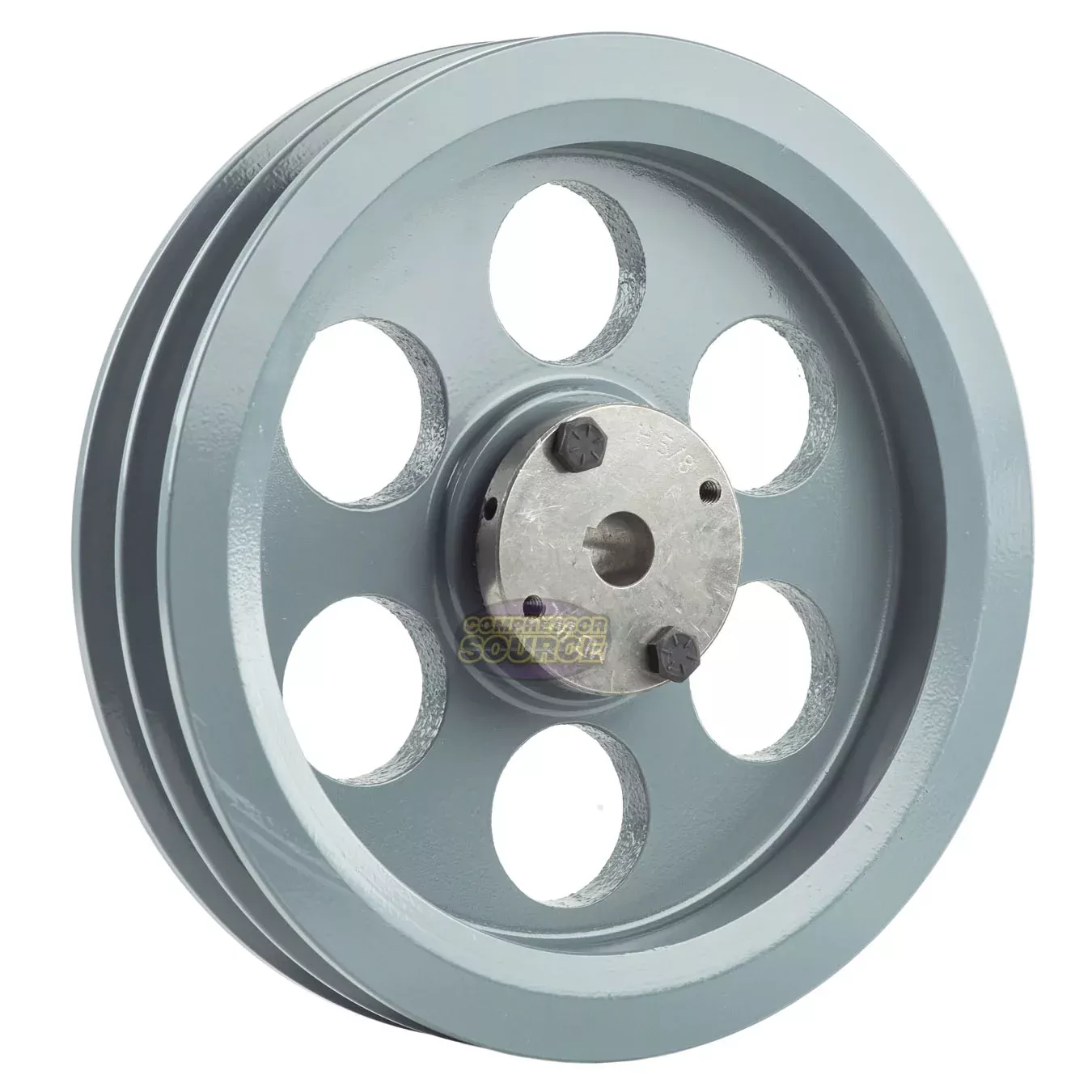 8.75" Double Groove B Section 5L Sheave with 5/8" (0.625") H-Style Spl