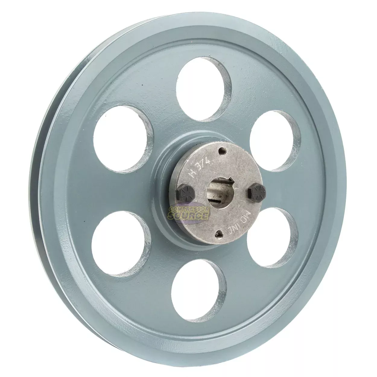 8.75" Single Groove A Section 4L Sheave with 3/4" (0.750") H-Style Spl