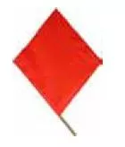 Ace Hardware 2093060 Fluorescent Orange PVC Safety Flag(18 x 18 )