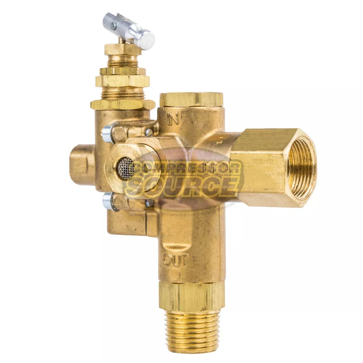 Air Compressor Pilot Unloader Check Valve Combo 145 - 175 PSI 5/8" X 1
