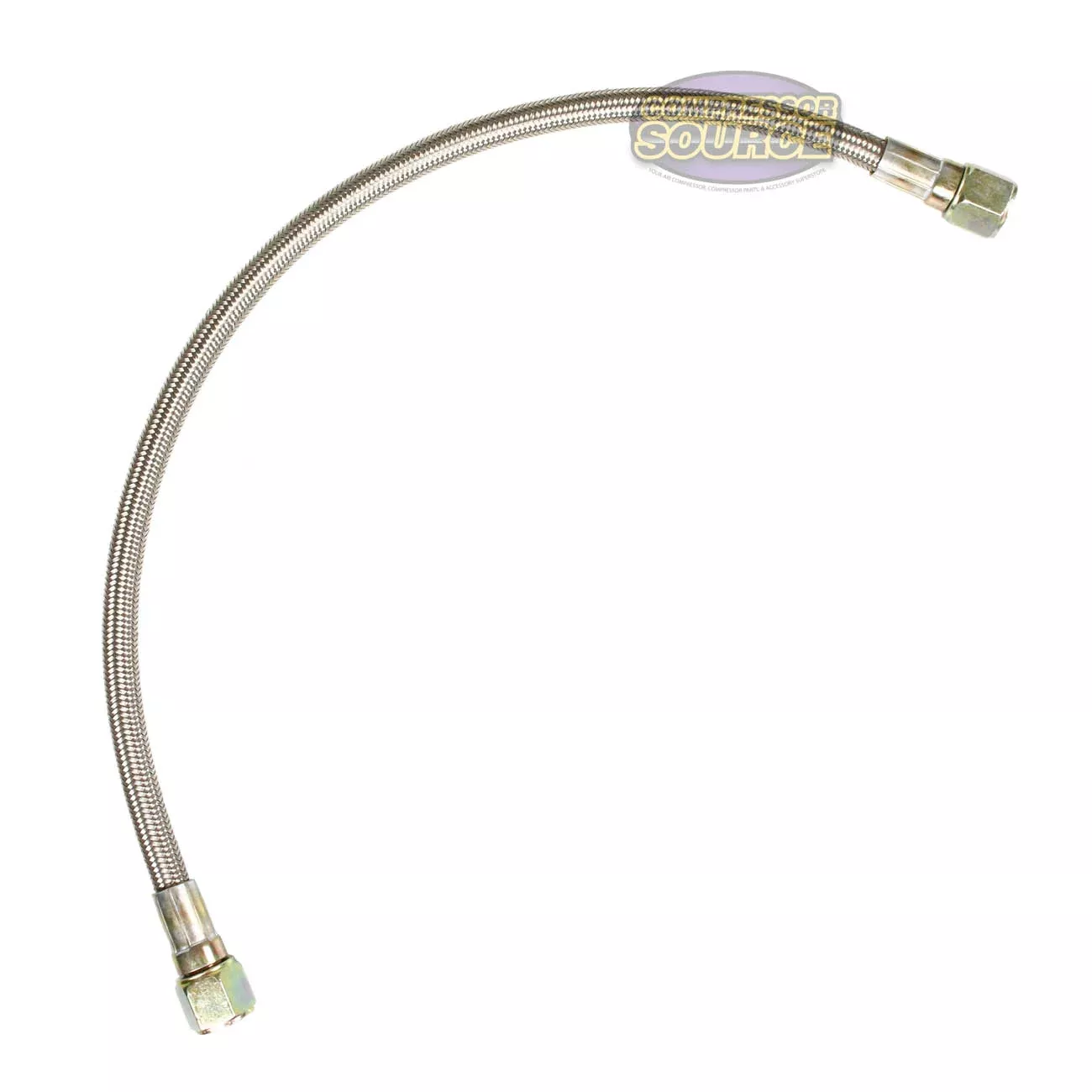 Air Compressor Replacement Air Supply Line Universal Fit 1/2" Stainles