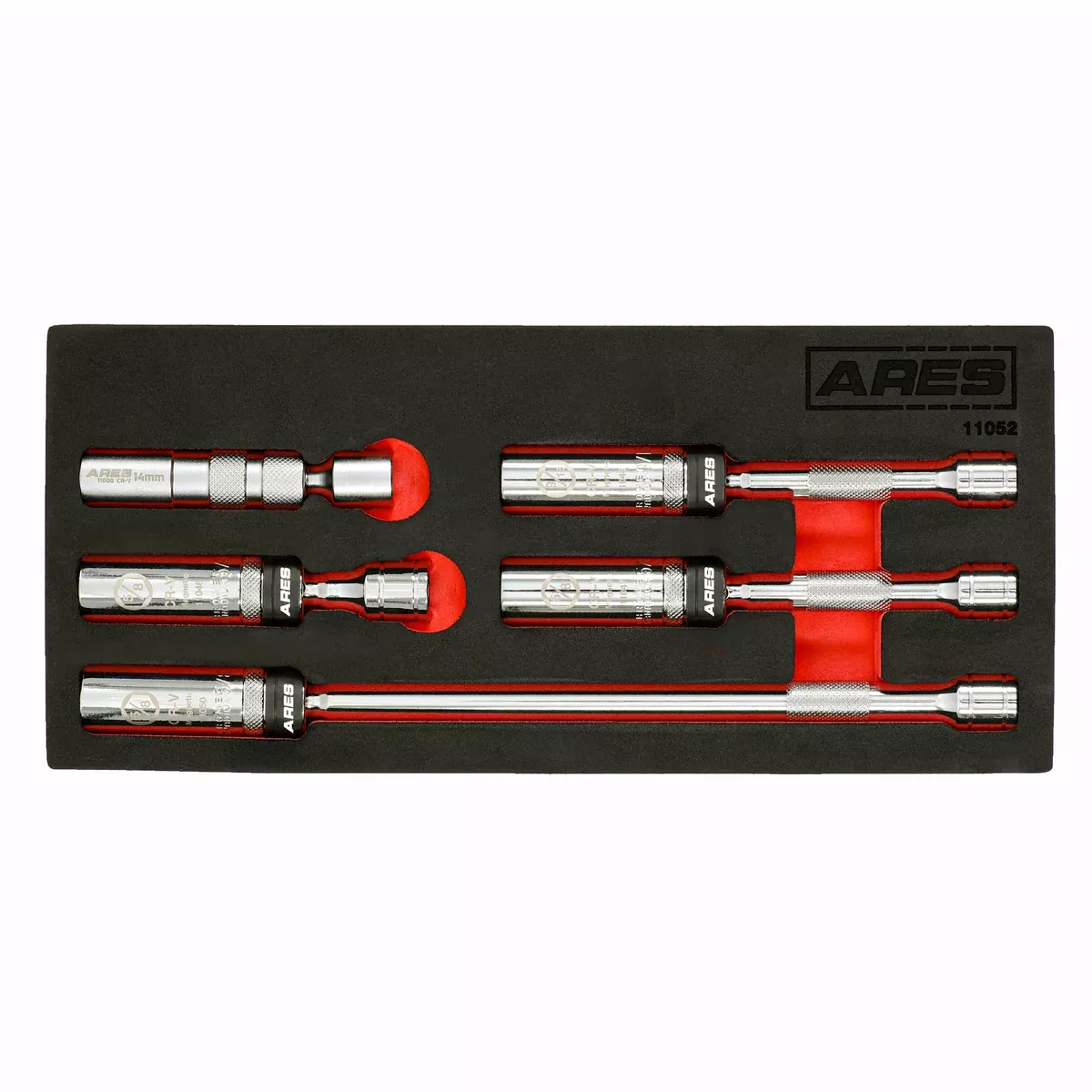 ARES 11052 - 5-Piece Magnetic Swivel Spark Plug Socket Set