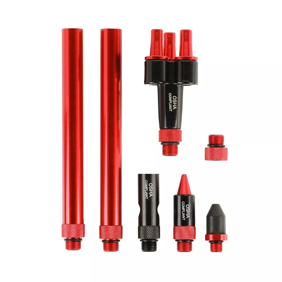 ARES 17007 – 7-Piece High Flow Air Blow Gun Nozzle and Extension Accessory Set