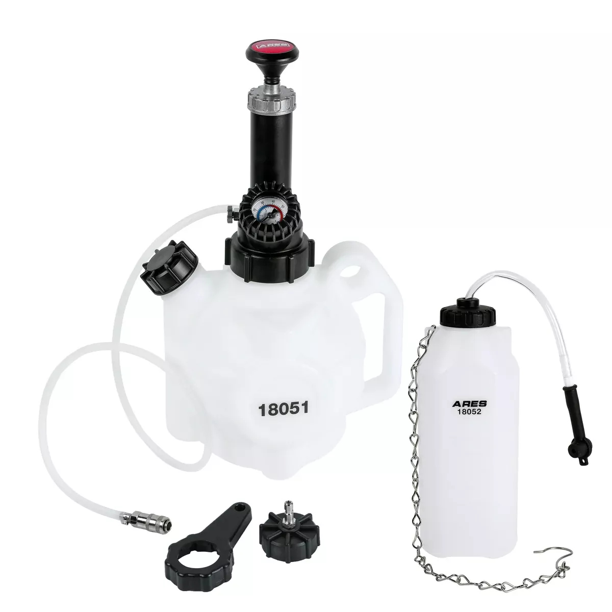 ARES 18053 - 4-Liter Manual Brake Fluid Pressure Bleeder Set