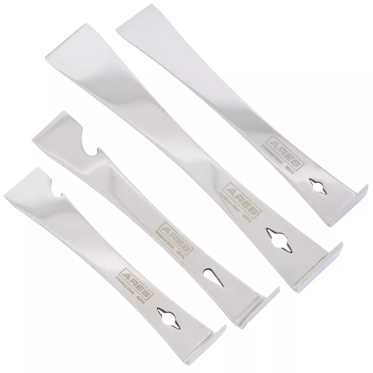 ARES 46020 - 4-Piece Stainless Steel Prybar Scraper Set