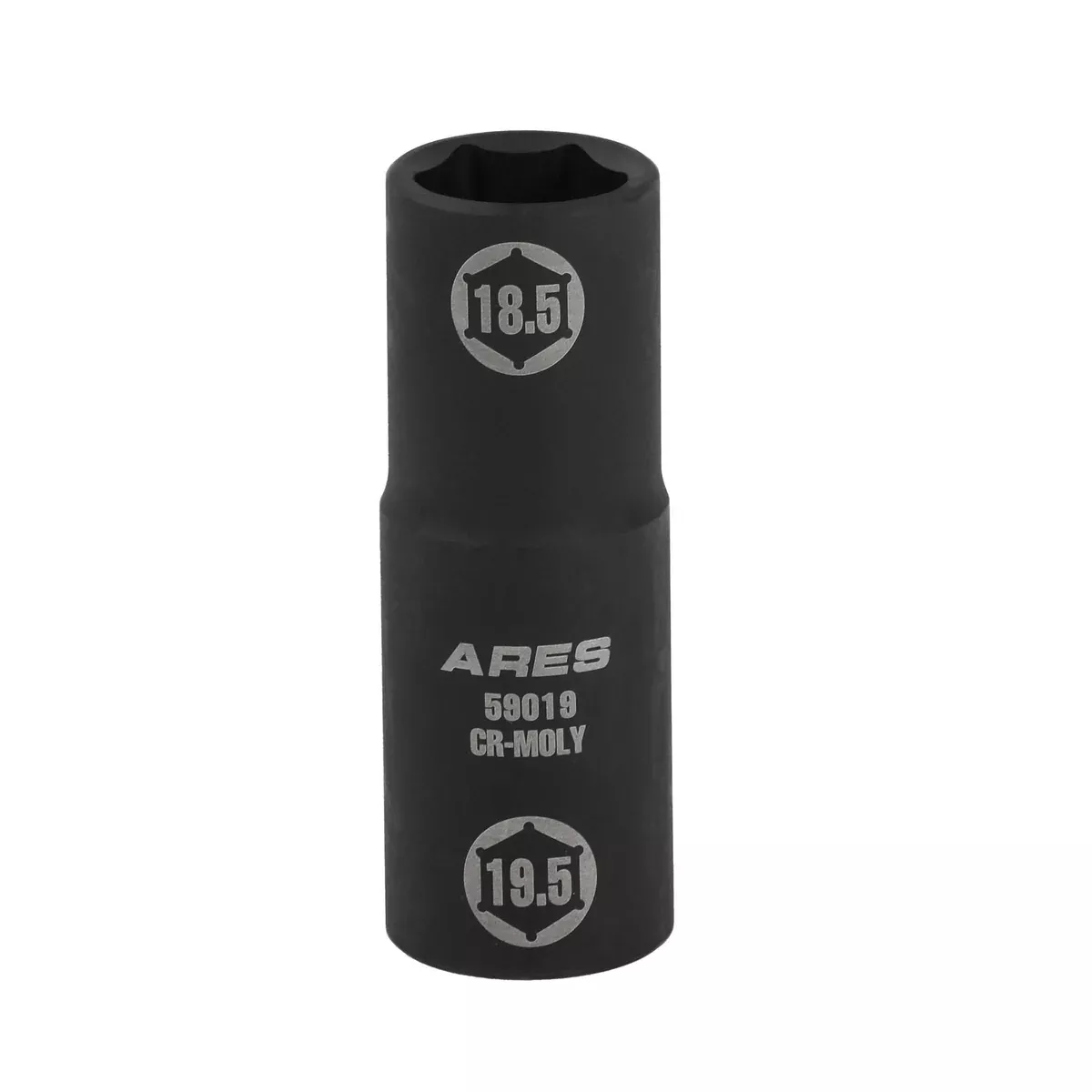 ARES 59019 - 1/2-inch Drive 18.5x19.5mm Half Size Lug Nut Flip Socket