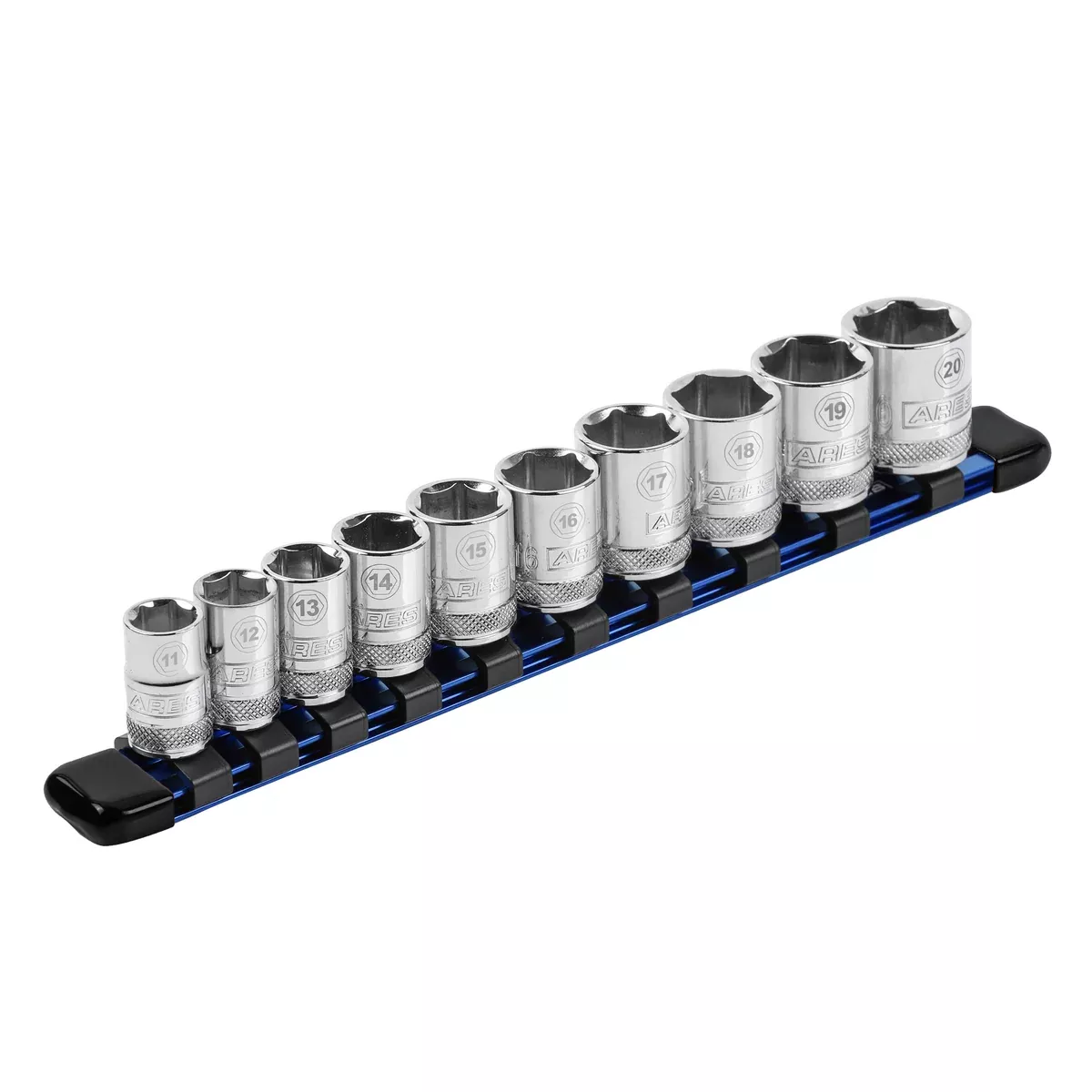 ARES 70122 - 3/8" Blue 9.84" Aluminum Socket Rail
