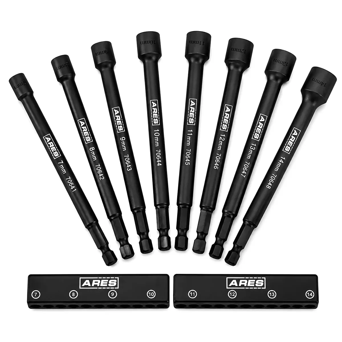 ARES 70640 - 8-Piece Metric Magnetic Impact Nut Driver Set