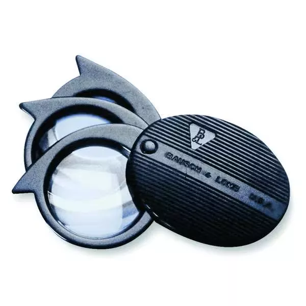 Bausch & Lomb Folding Pocket Magnifier, 5x to 20x, 20D to 80D