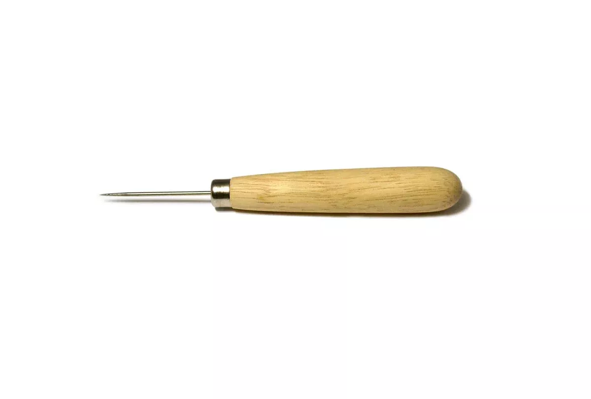 Beading Awl Stainless Steel - Wooden Handle