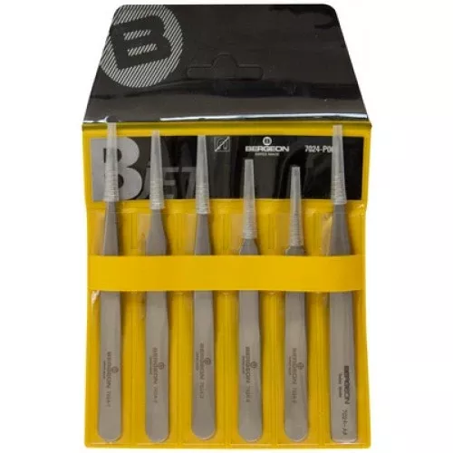 Bergeon Set of 6 Anti-Magnetic Tweezers