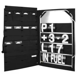 BG Racing Large Aluminum Pit Board Kit w/ Numbers