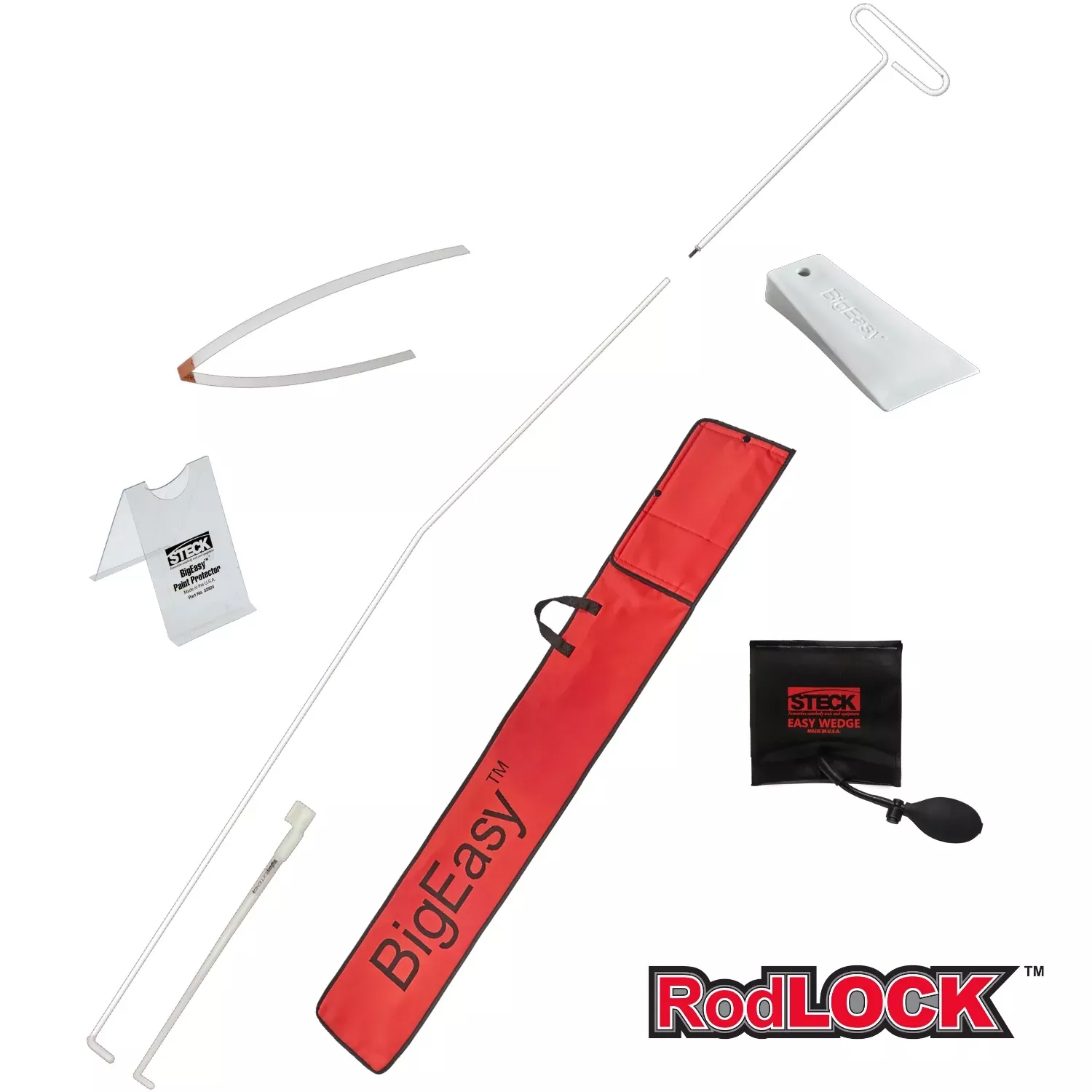 BigEasy Compact Glo Lockout Tool Kit w/ RodLOCK™ Connections & Easy Wedge | 8-Piece Set