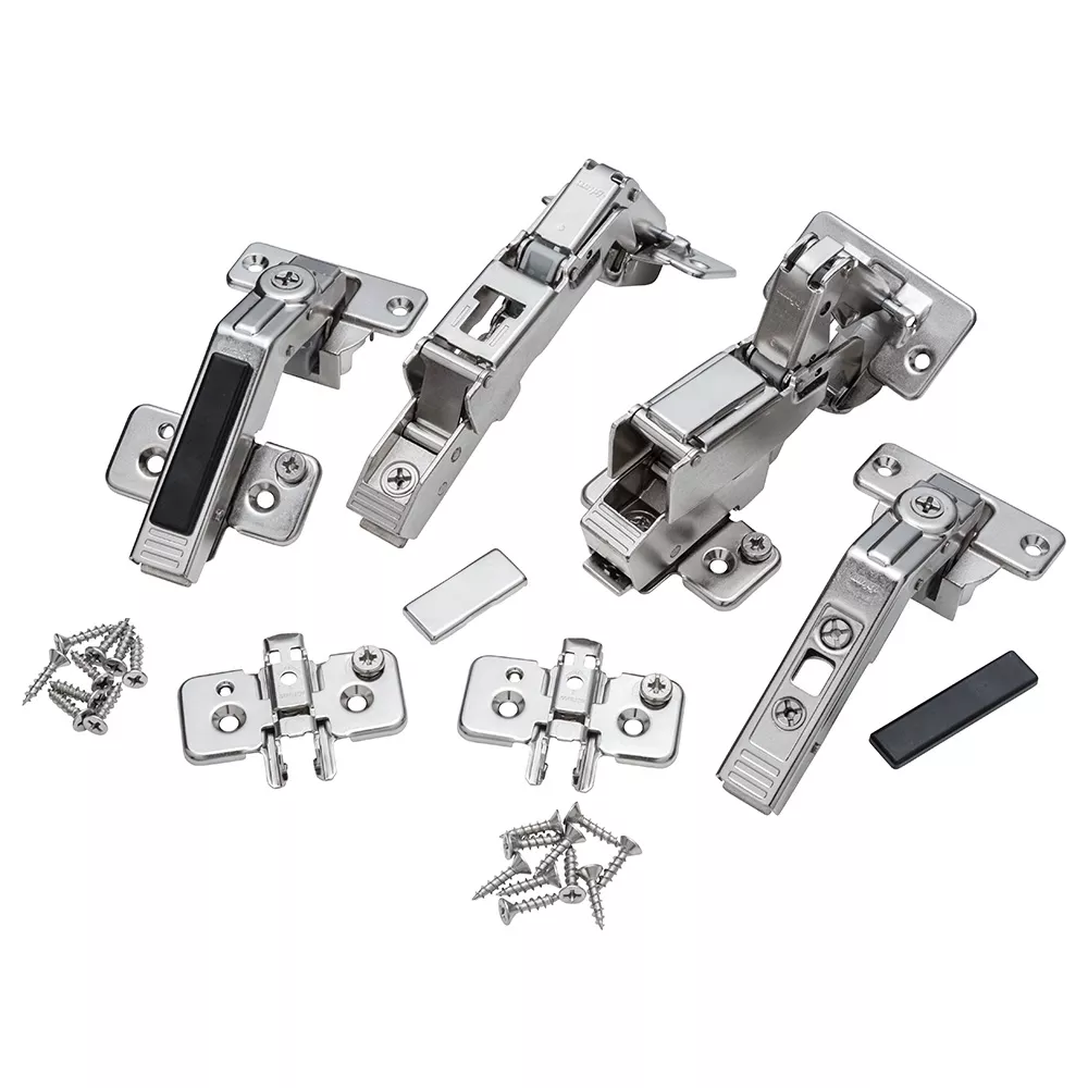 Blum 170° Pie Corner Hinge Kit, Frameless, Half Overlay