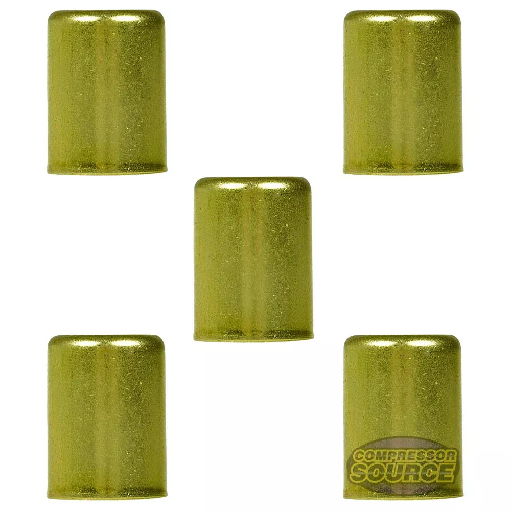 Brass Ferrule 13/16" Outer Diameter 5/8" Inner Diameter Smooth 5-Pack