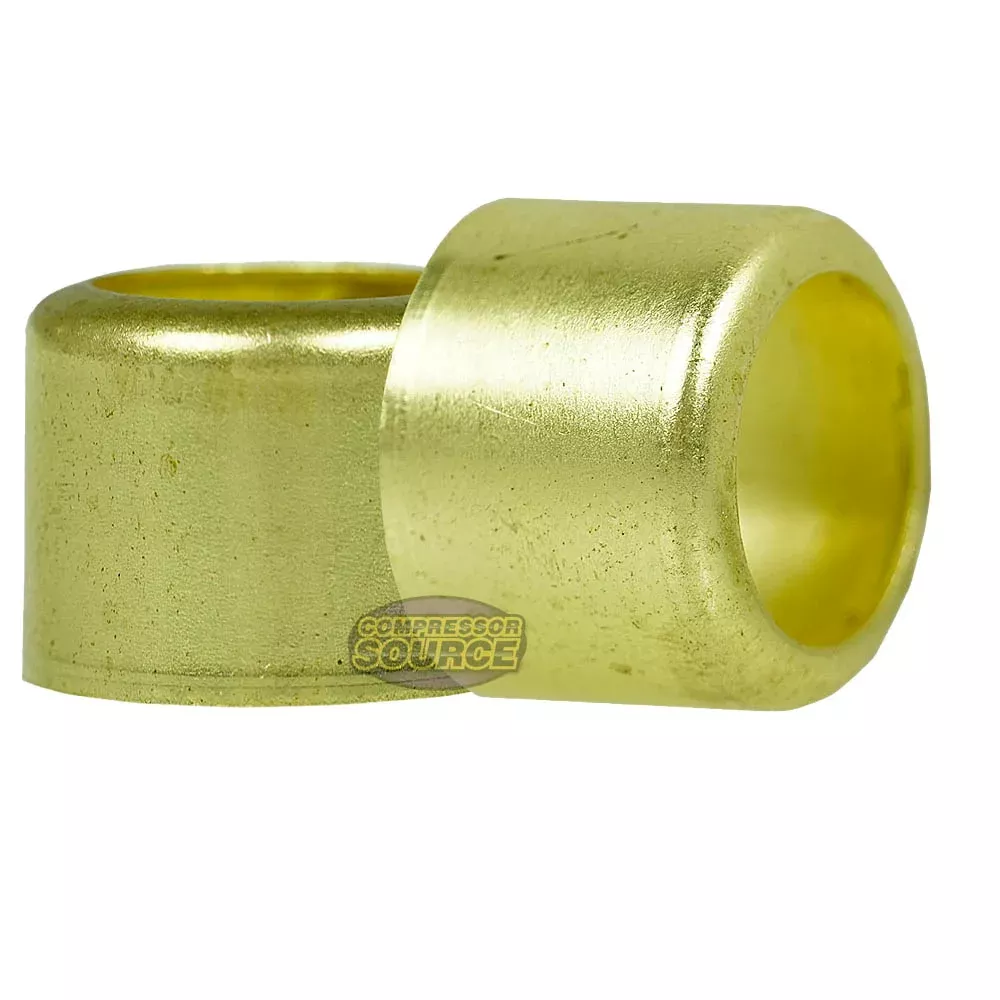 Brass Ferrule 3/4" Outer Diameter 1/2" Inner Diameter Smooth Crimp 2-p