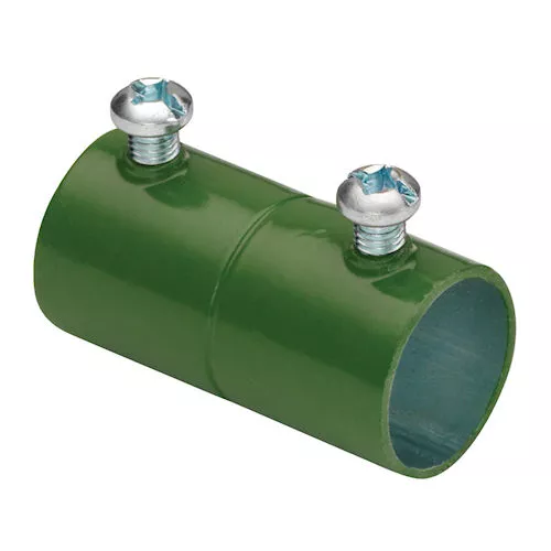 Bridgeport 241-SG 3/4" Set Screw EMT Coupling, Green