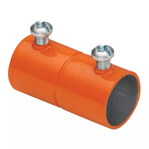 Bridgeport 241-SO 3/4" EMT Set Screw Coupling - Orange