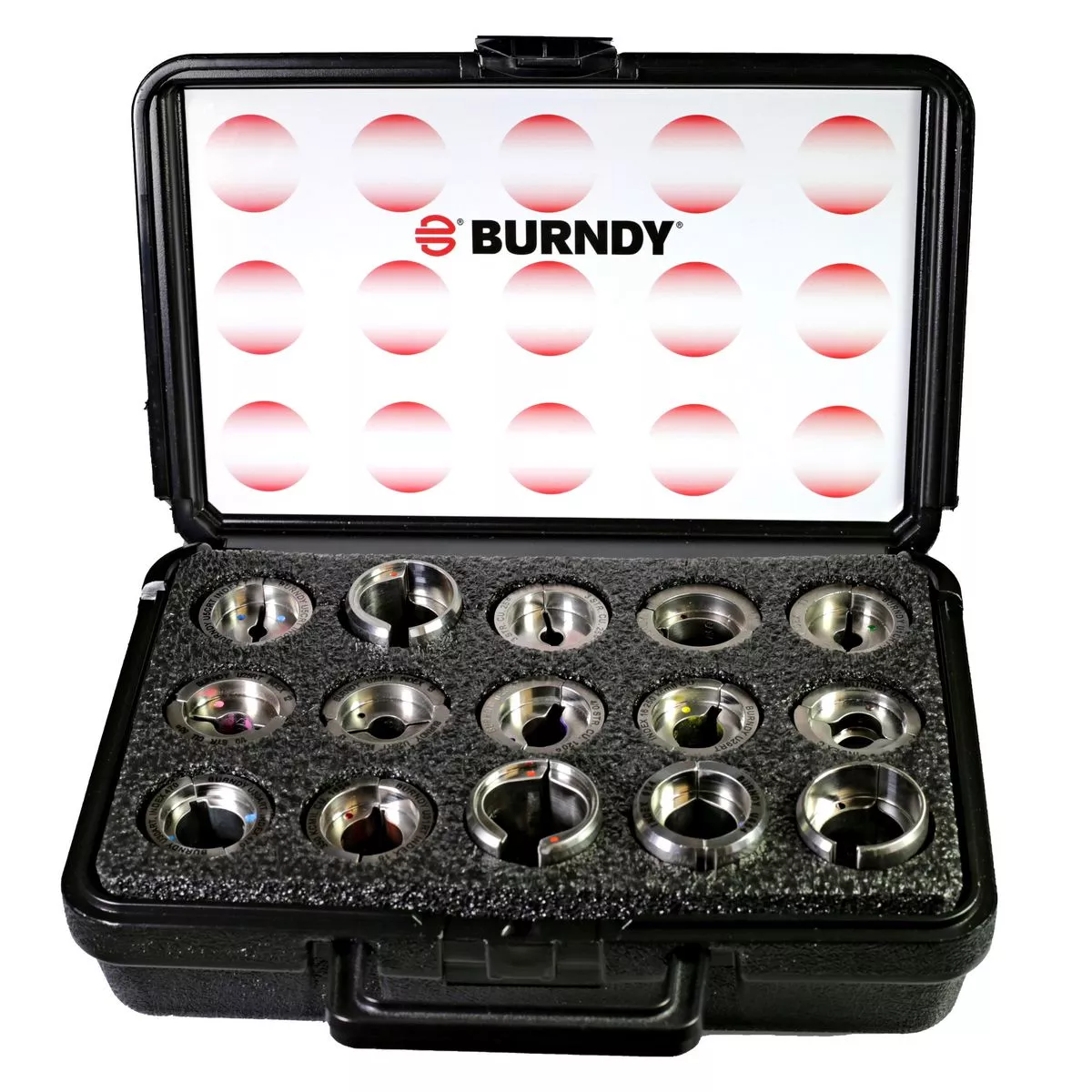 Burndy CASEUDIES15 Plastic Case, holds 15 sets of U-Dies