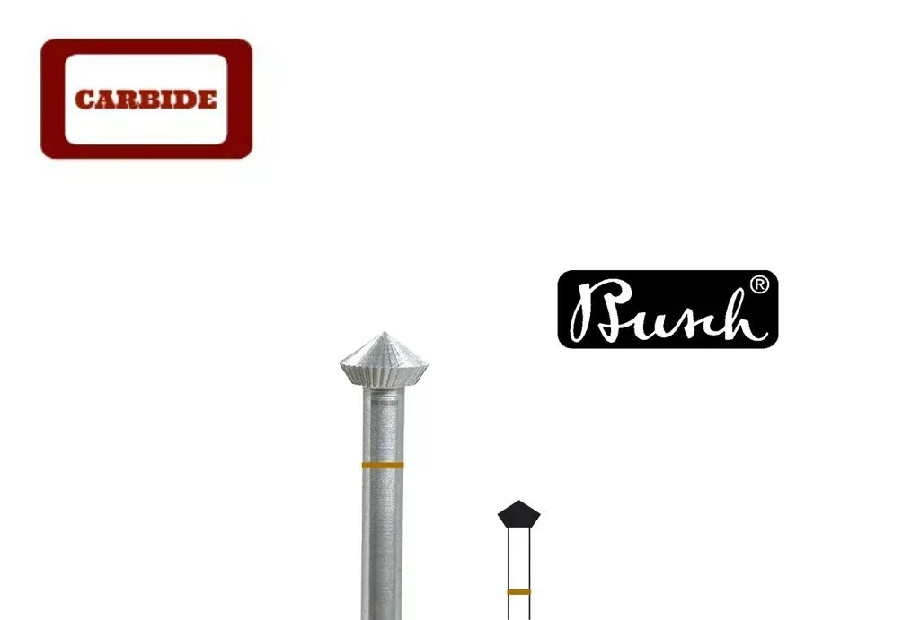 Busch #414AU - Carbide 90° Hart Burs