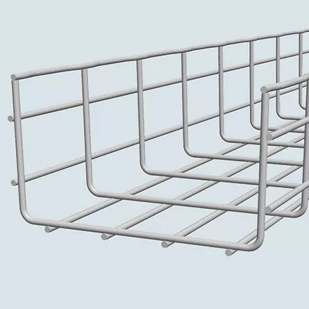 Cablofil CF105/500EZ 4" Deep Wire Mesh Cable Tray, 20" Width x 10ft Length, Electro-Zinc Finish