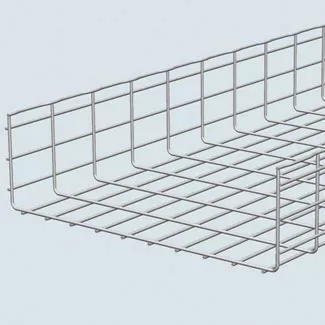 Cablofil CF150/450EZ 6" Deep Wire Mesh Cable Tray, 18" Width x 10ft Length, Electro-Zinc Finish