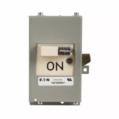 Cutler-Hammer SMCU100DS molded case circuit breaker accessory handle mechanism, Handle mechanism, Fusible/non-fusible disconnect, 30/60/100 A, Frame J-K, Series G, NEMA 1