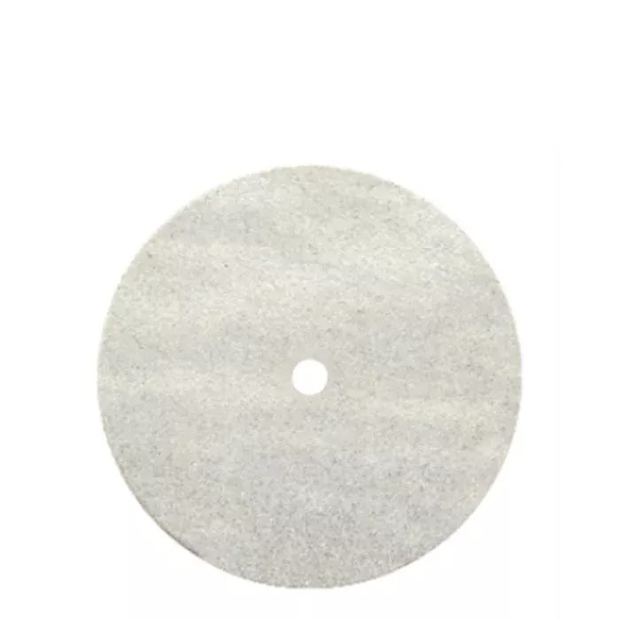 Dedeco Classic Rubber White Lathe Wheel 4"