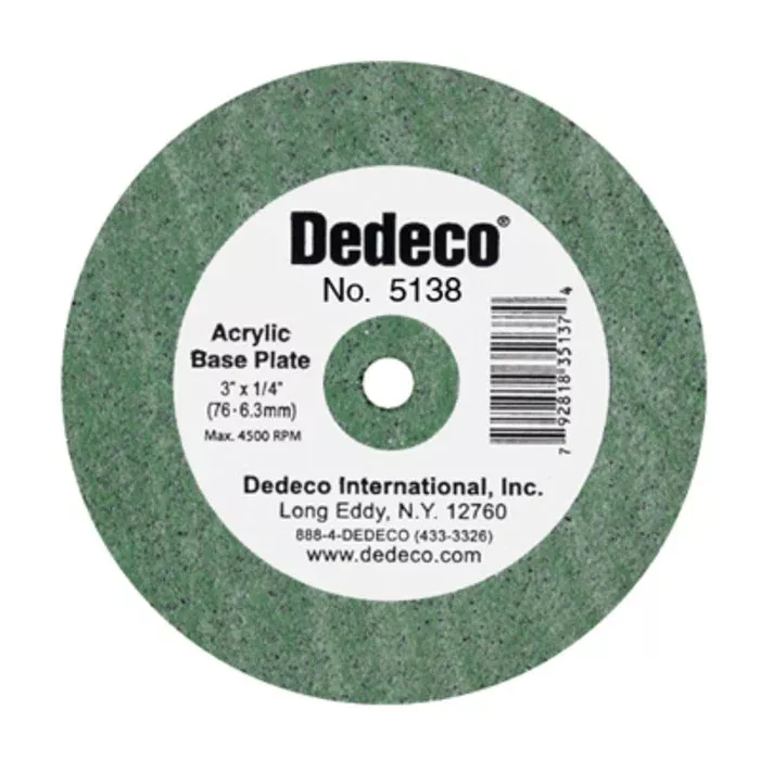 Dedeco Lathe Wheel Green Acrylic