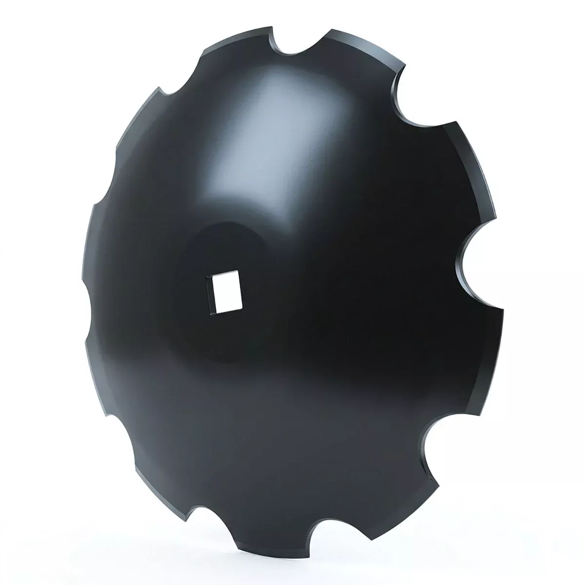 Disc Blade - 16" x 11 Gauge, Notched, 1" Square x 1-1/8" Square Axle