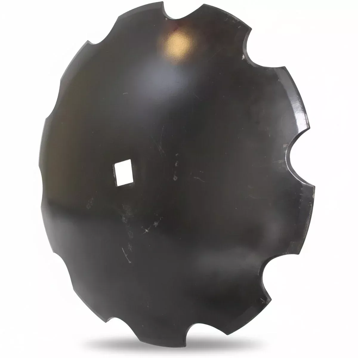 Disc Blade - 18" x 9 Gauge, Notched, 1" Square x 1-1/8" Square Axle