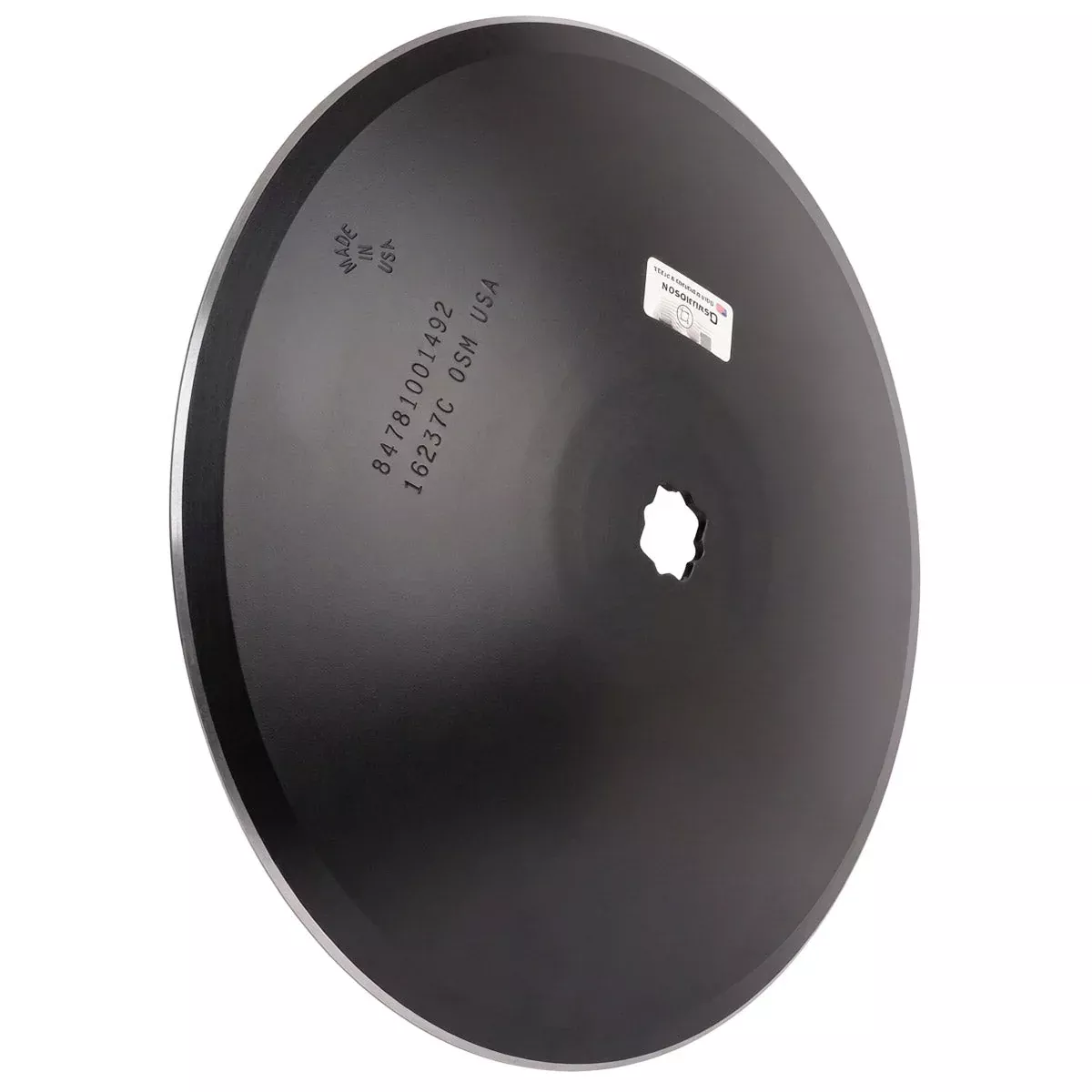 Disc Blade - 18" x 9 Gauge, Smooth, 1-1/8" Square x 1-1/4" Square Axle