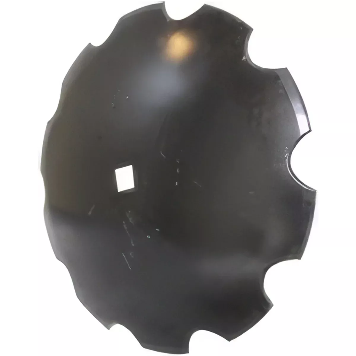 Disc Blade - 24" x 1/4", Notched, 1-1/2" Square x 1-3/4" Round Axle