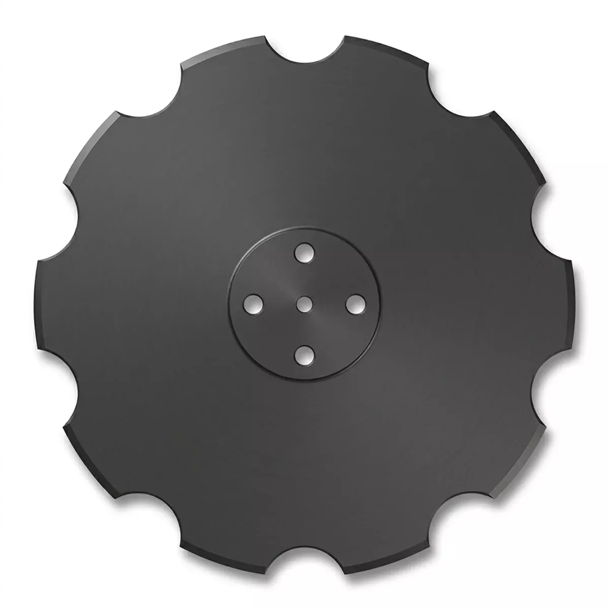 Disc Blade - 24" x 1/4", Notched, 1-1/8" Square x 1-1/4" Square Axle