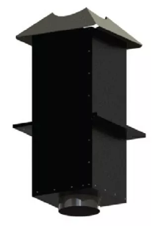 DuraVent - 6'' SQ CEILING SUPPORT BOX 24'' w/ ATTIC - 6DT-CS24IS-2