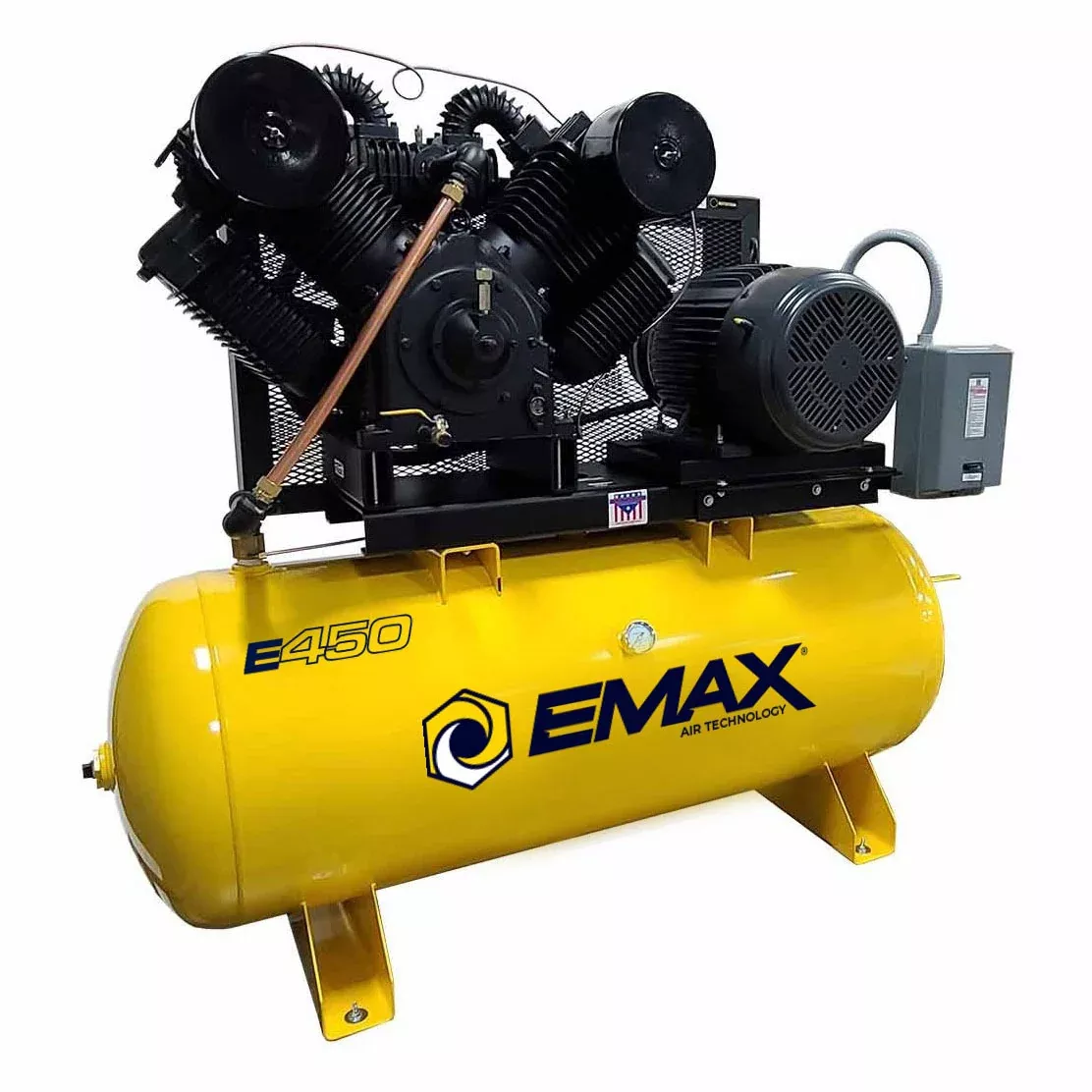 EMAX 20 HP 120 Gallon 82 CFM @ 100 PSI Air Compressor 3 Phase 2 Stage