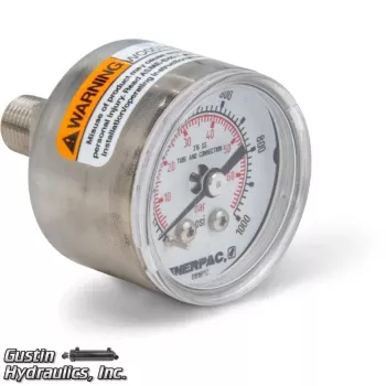 Enerpac-1531R-1-1/2" Gauge, Rear Mount, 0-1000 PSI, 1/8" NPT