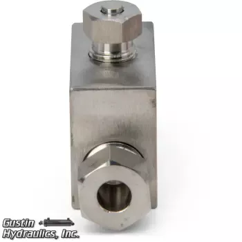 Enerpac-43301-Gauge Tee, 3/8" Cone Side/ 1/4" Cone Gauge Port