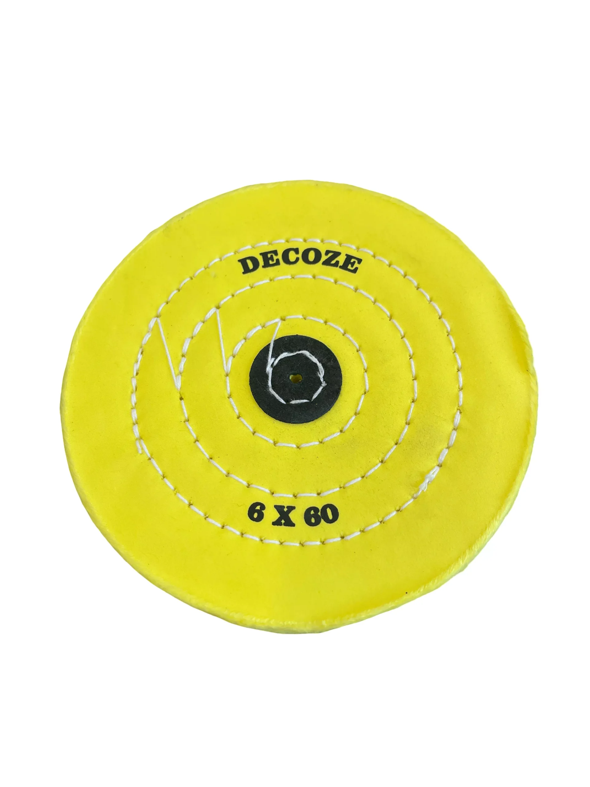 FLAMINGO - Neon Yellow Buffs - Stitched Leather Center