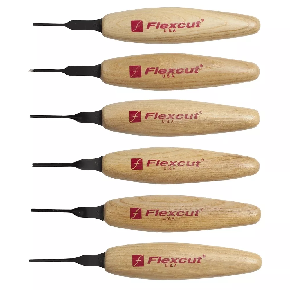 FlexCut MT910 1.5mm Mixed Profile Micro Carving Tool Set
