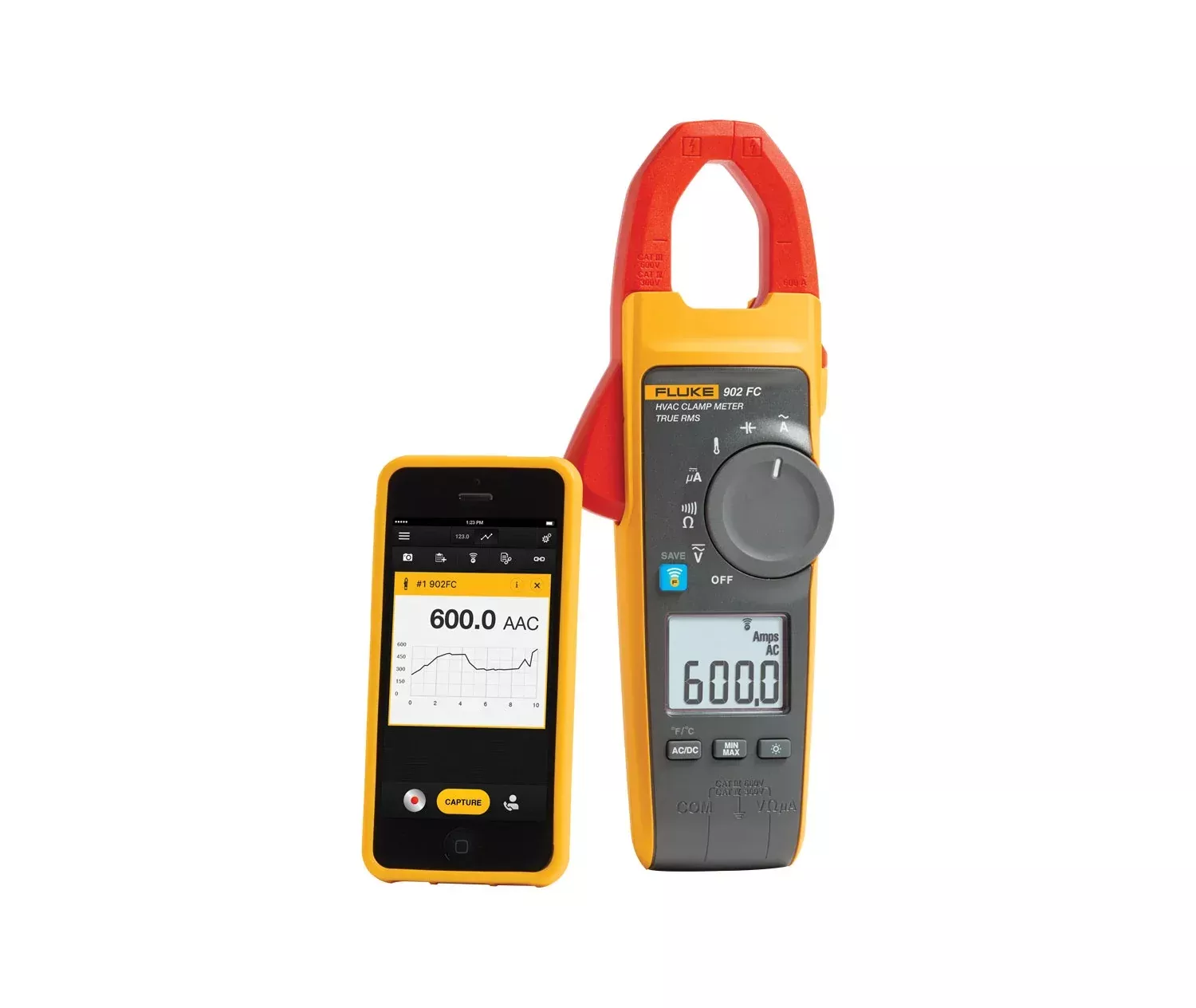 Fluke 902 FC True-RMS HVAC Clamp Meter