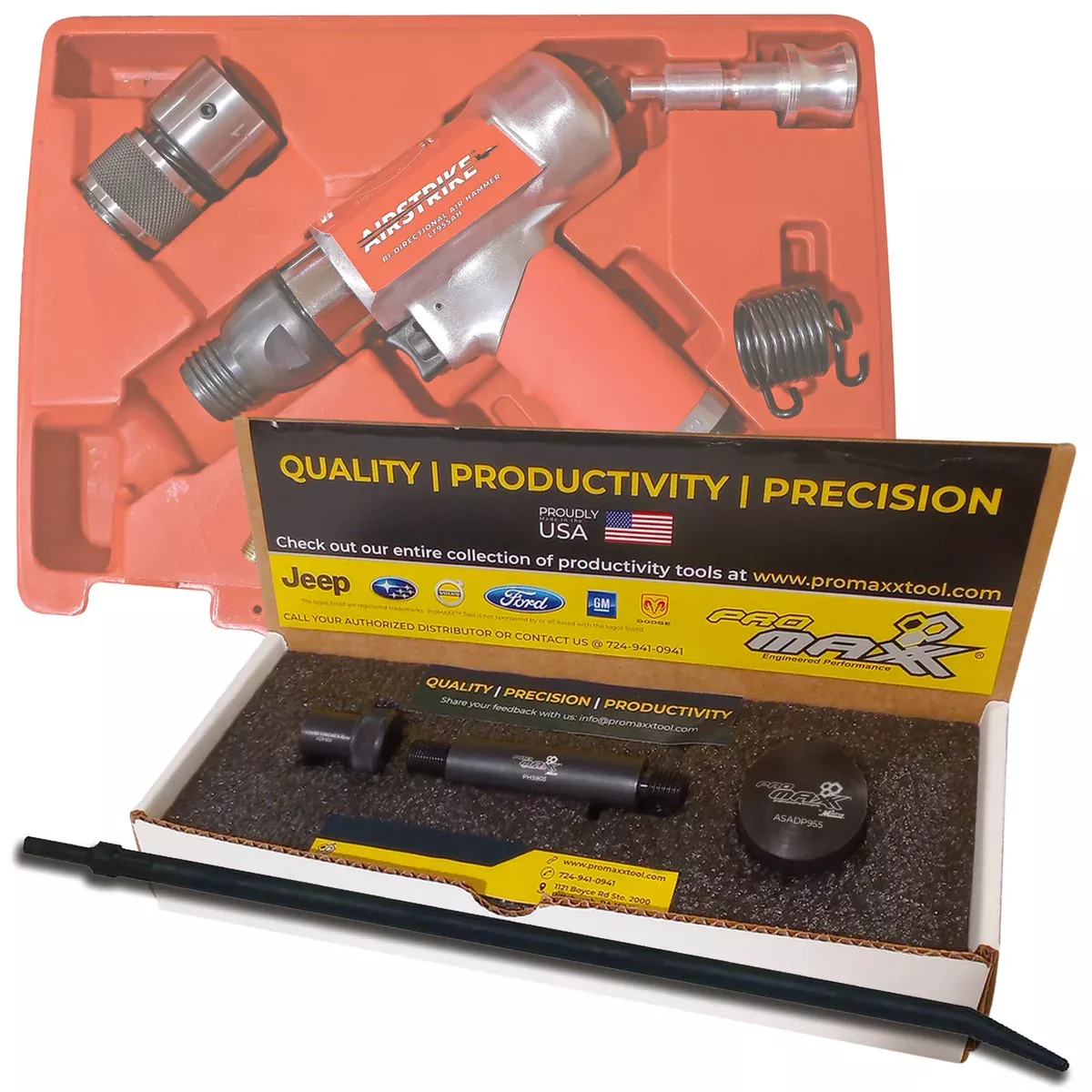 Ford PowerStroke 6.7L Fuel Injector Fuel Line Puller Adapter – Powered by Air Hammer