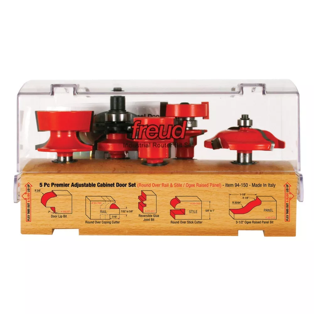 Freud 94-150 Door System Router Bit Set - 1/2" Shank