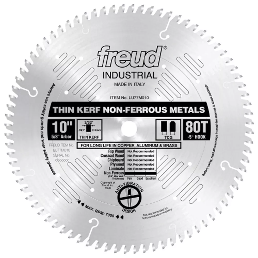 Freud LU77M Industrial Thin Kerf Non-Ferrous Metal Saw Blades