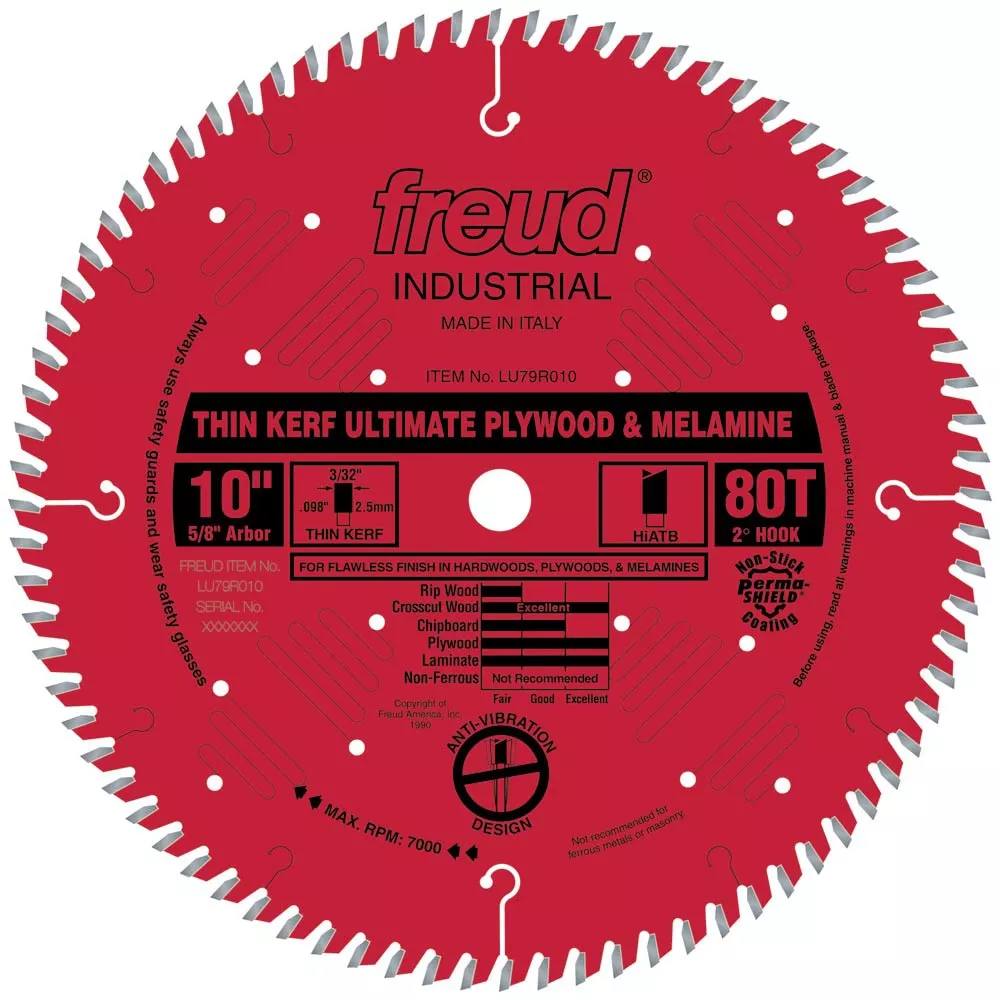Freud LU79R Thin Kerf Ultimate Plywood & Melamine Saw Blades