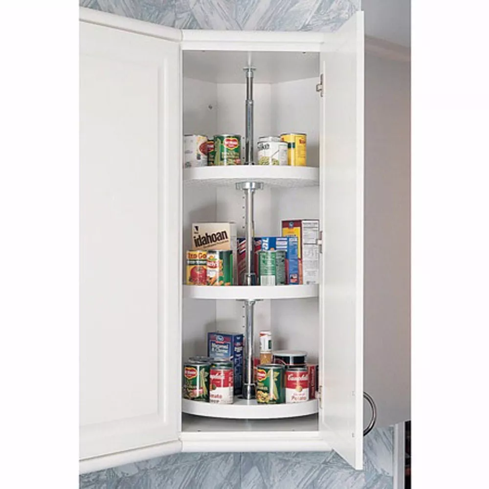 Full Circle 3 Shelf Corner Lazy Susans, Rev-a-Shelf 6073 Series-20" Diameter