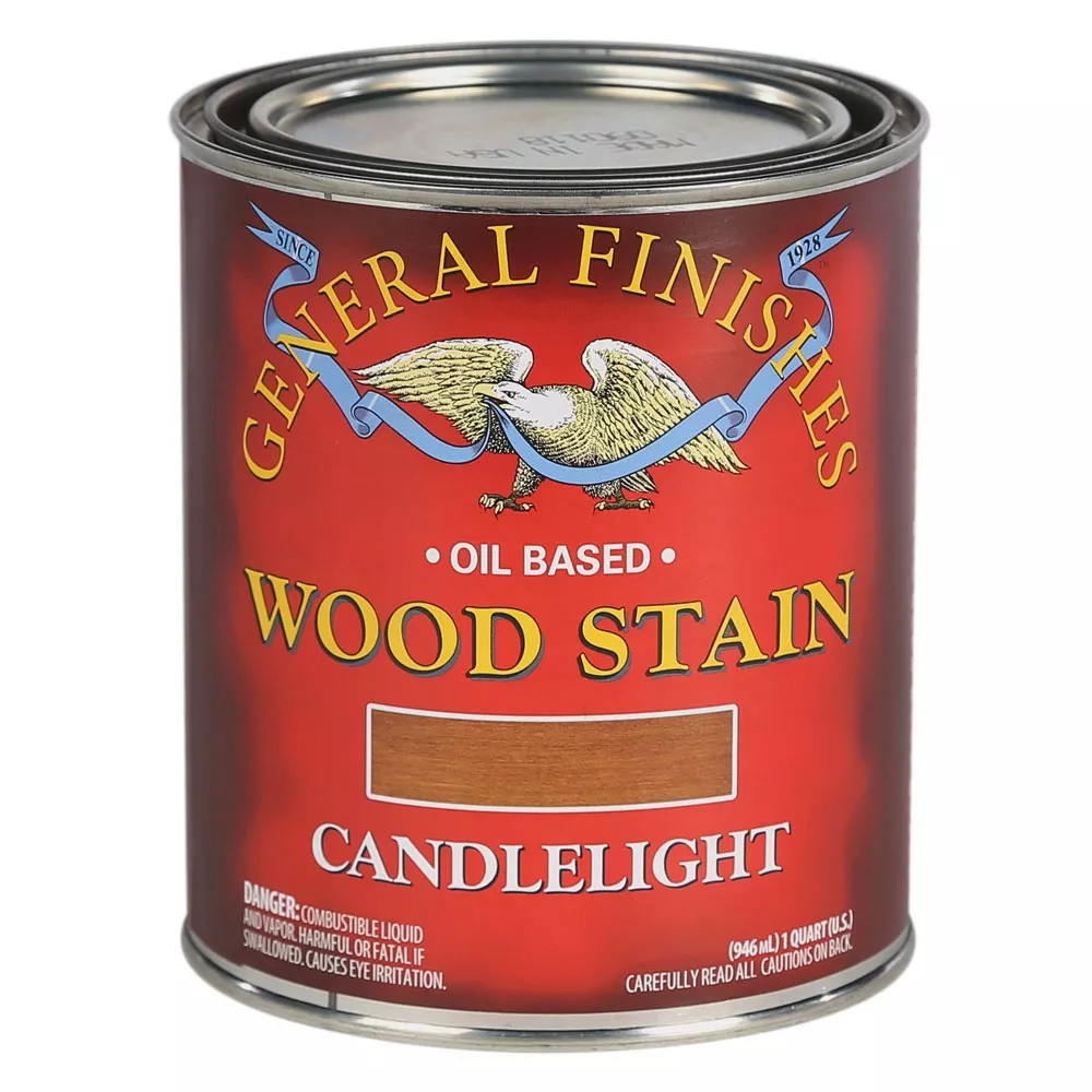 General Finishes Oil Based Wood Stain, Candlelight