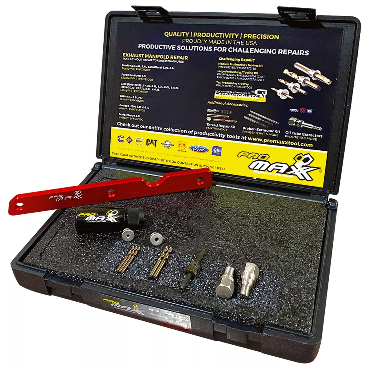 GM 8.0L Propane Engine Exhaust Manifold Broken Bolt Repair Kit - Butch D